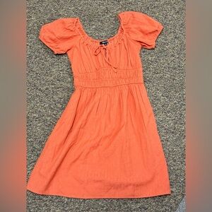 Madewell Dobby Sophia Tie-Front Mini Dress XS